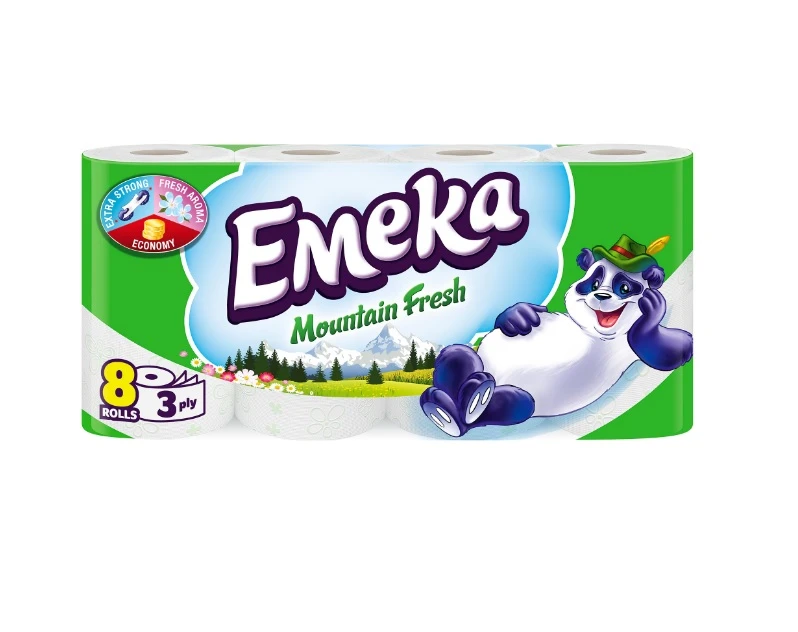 Hartie igienica Emeka Mountain Fresh 3 straturi 8 role 